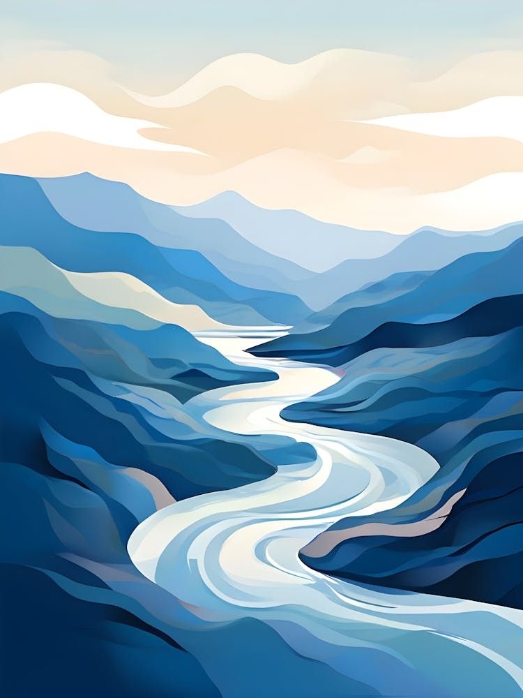 Ethereal Waves Art Print