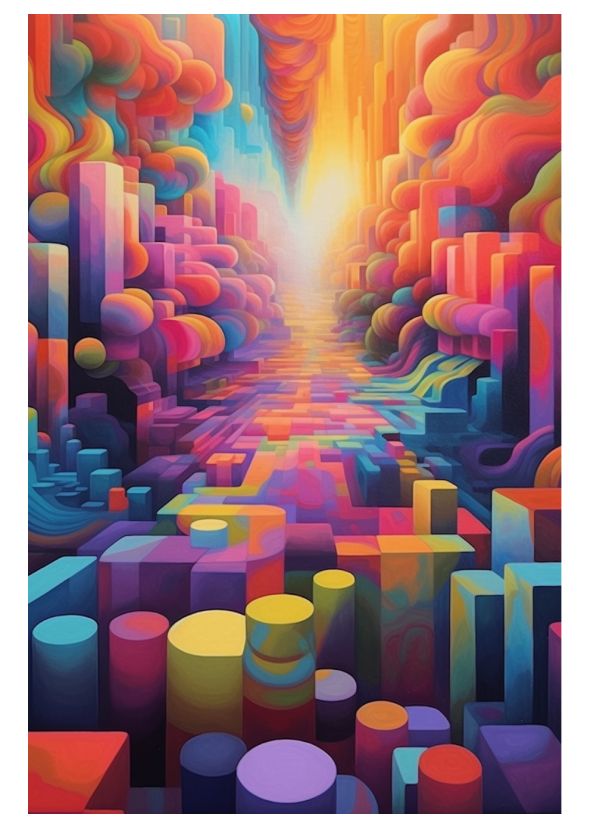 Chromatic Dreams Art Print